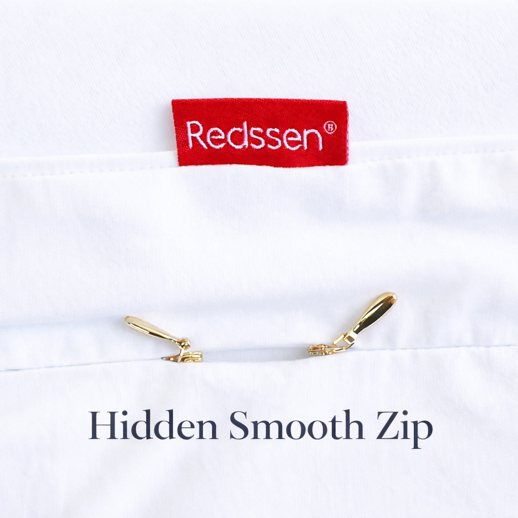 Easy to Use 3-Sided Zipped Duvet Cover Set · Cloud Cotton - Mist Collection