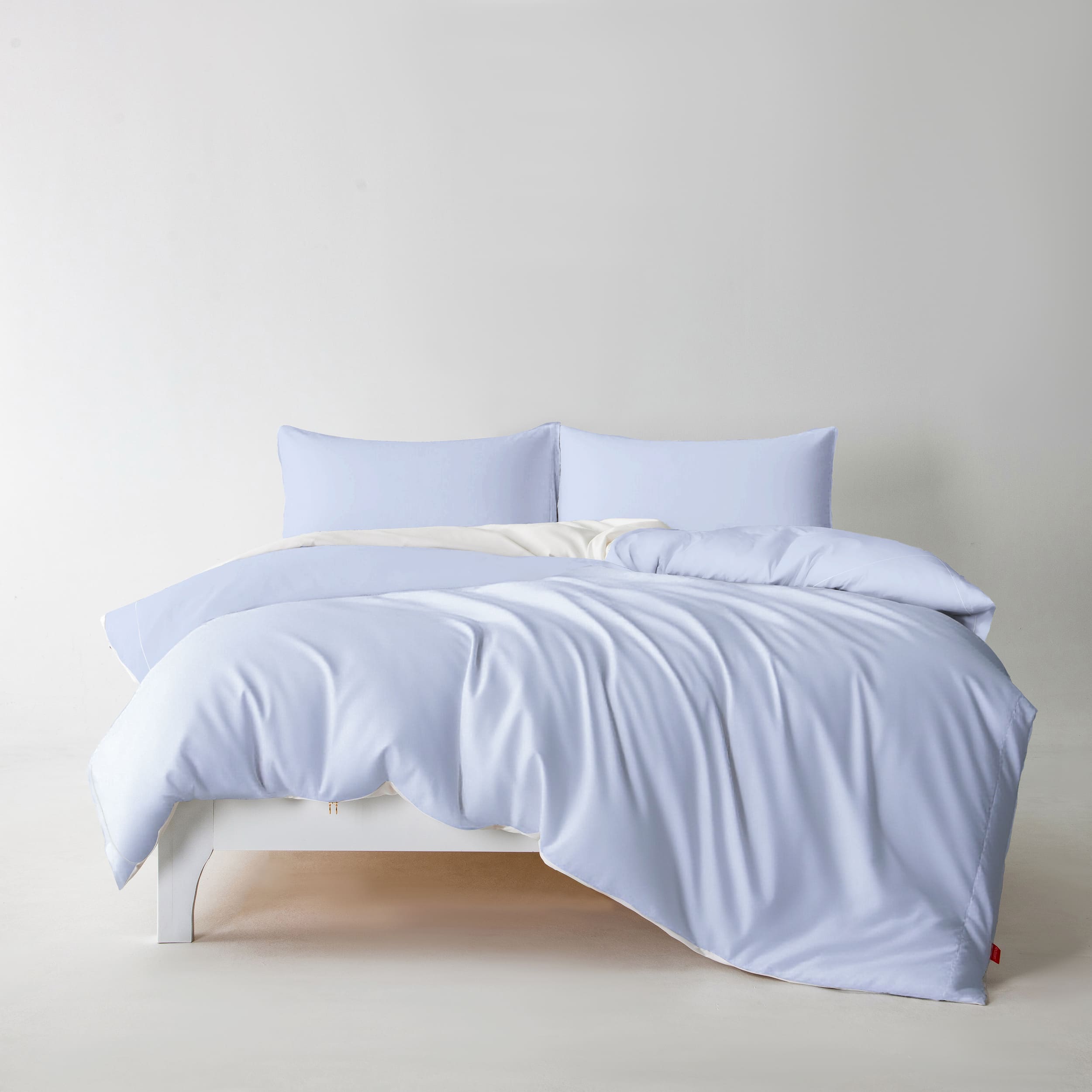 Redssen Cloud Blue duvet cover set with 3-sided zip, easy to change bedding #color_cloud-blue