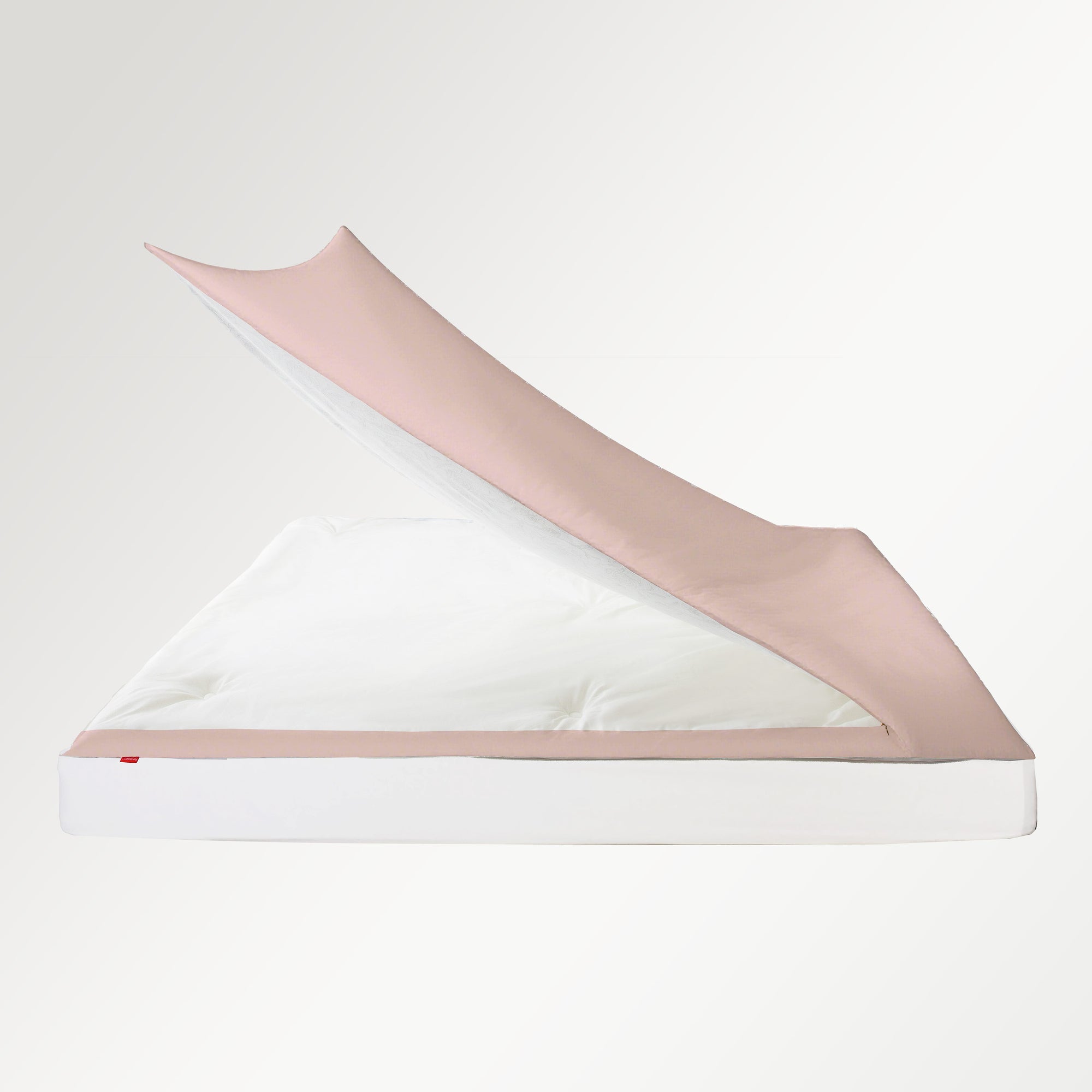 Redssen 3-sided zip duvet cover fully open, easy to change bedding, cloud pink with pillowcases #color_cloud-pink