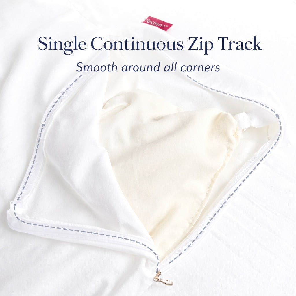 Easy to Use 3-Sided Zipped Duvet Cover Set · Cloud Cotton - Mist Collection