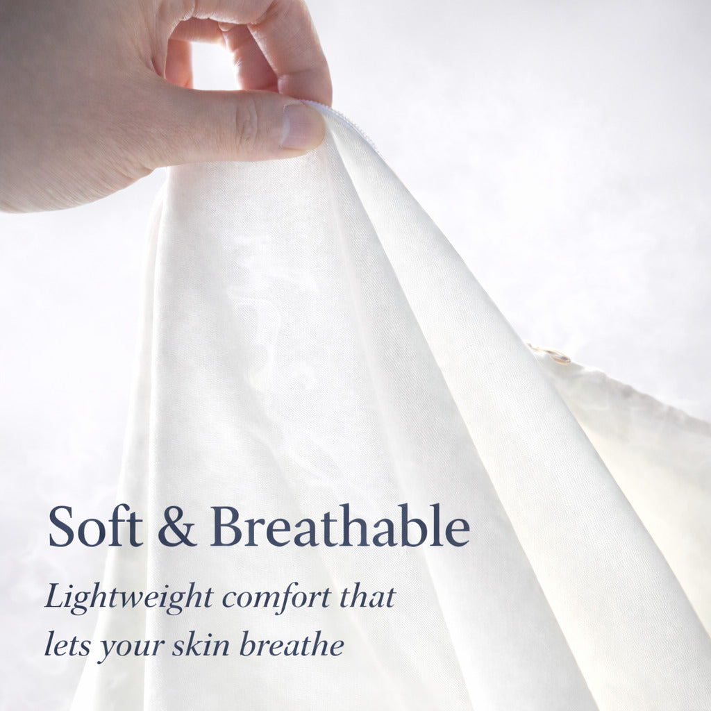 Easy to Use 3-Sided Zipped Duvet Cover Set · Cloud Cotton - Mist Collection