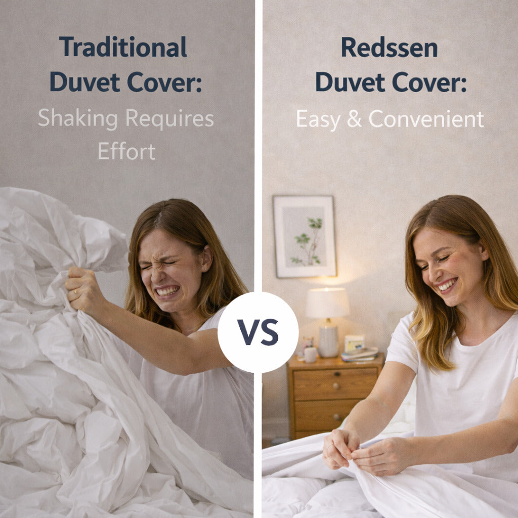 Easy to Use 3-Sided Zipped Duvet Cover Set · Cloud Cotton - Mist Collection
