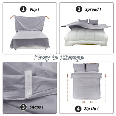 Silver Grey Duvet Cover