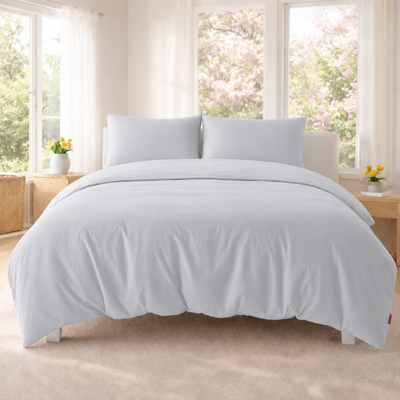 Silver Grey Duvet Cover