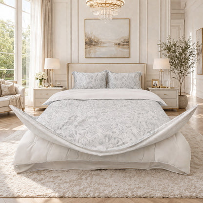 Redssen 3-Sided Zipped Duvet Cover can open wide