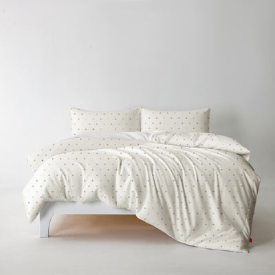 Redssen 3-Sided zipped duvet cover set with polka dot pattern, comfortable and breathable bedding #color_spot-pattern