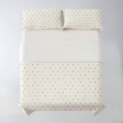 Redssen 3-Sided zipped duvet cover set with polka dot pattern, comfortable and breathable bedding #color_spot-pattern