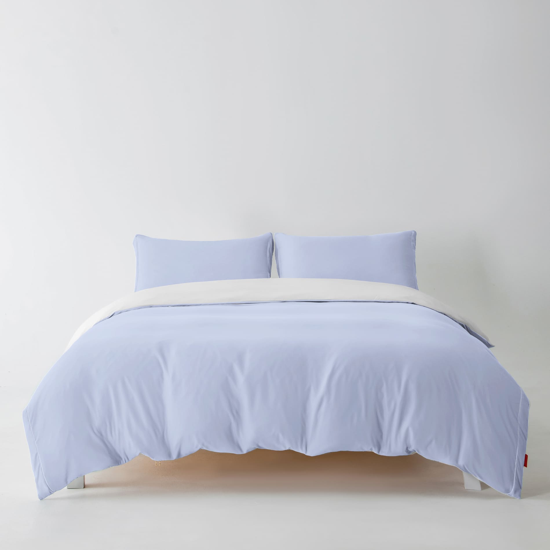 3-Sided Zipper Duvet Cover Set  · Cloud Green
