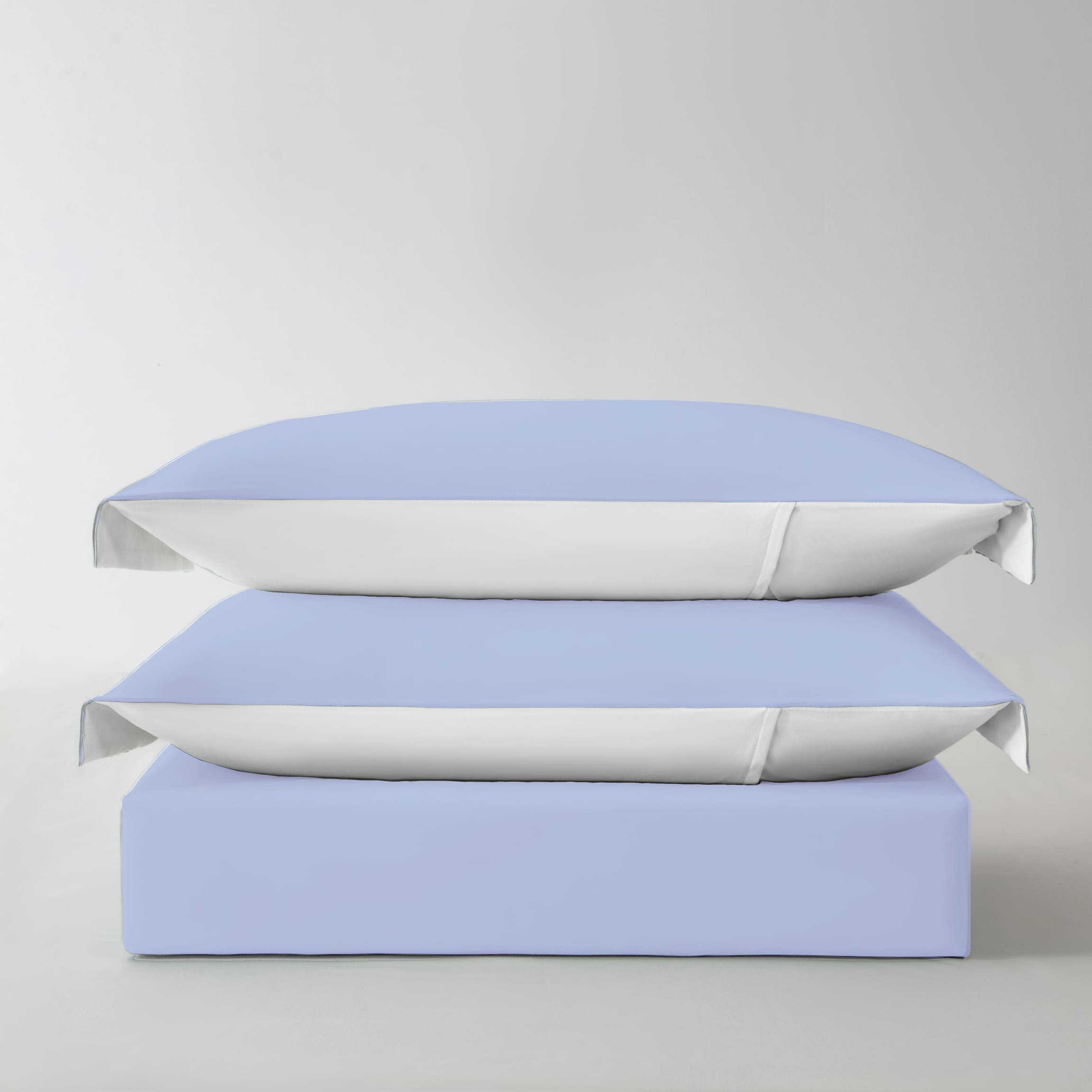 3-Sided Zipper Duvet Cover Set  · Cloud Green