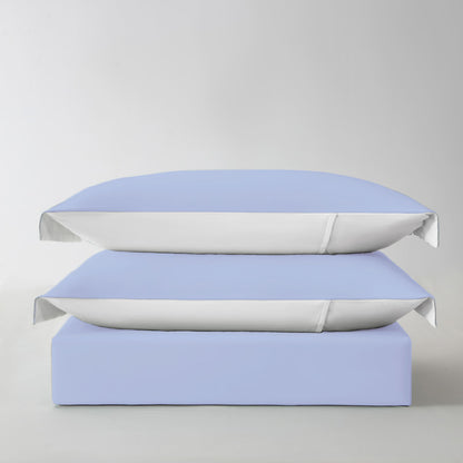 3-Sided Zipper Duvet Cover Set  · Cloud Green