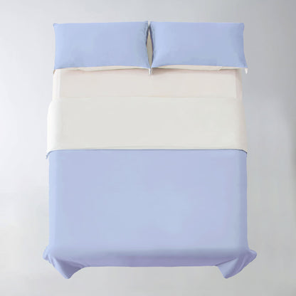 3-Sided Zipper Duvet Cover Set  · Cloud Green