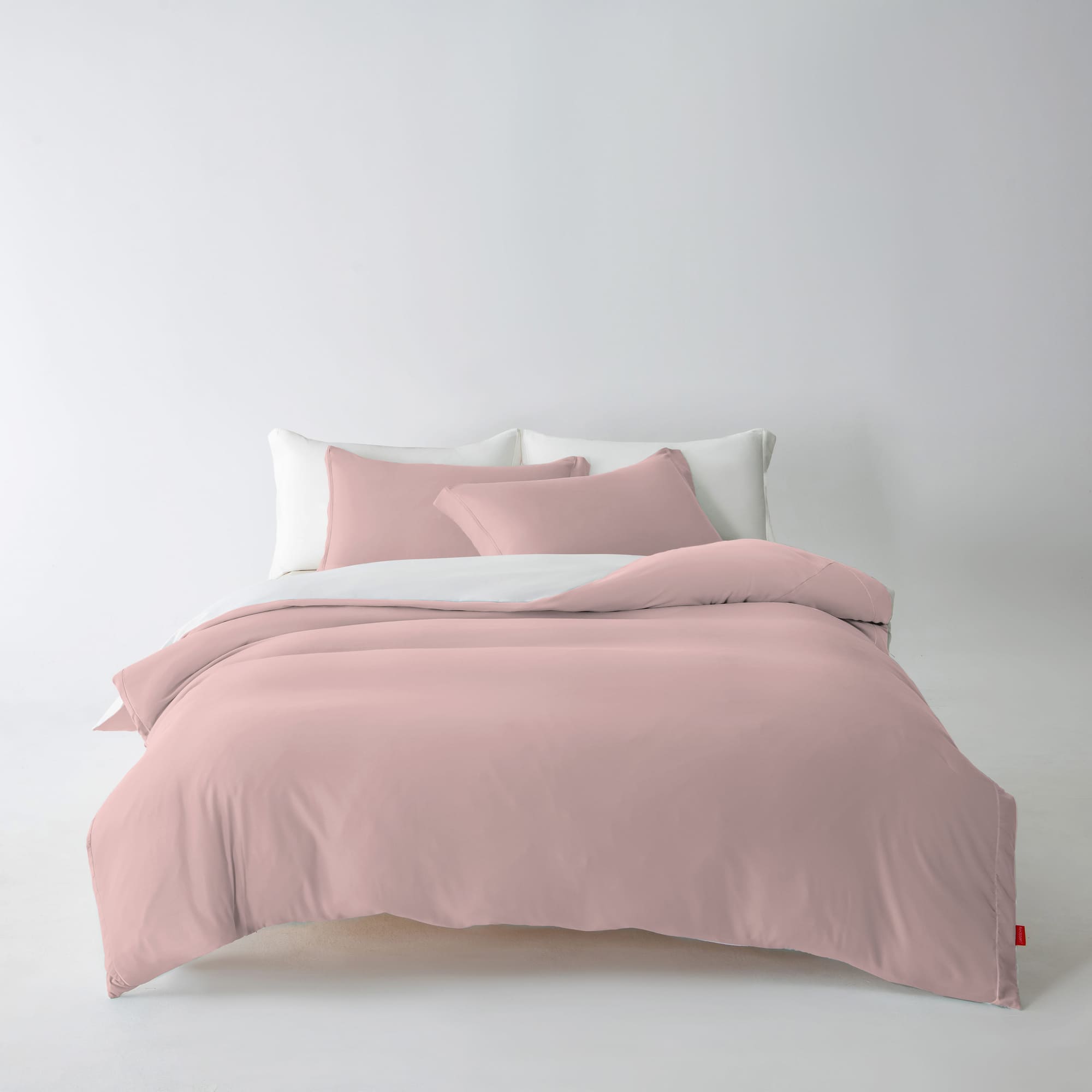 3-Sided Zipper Duvet Cover Set  · Cloud Green