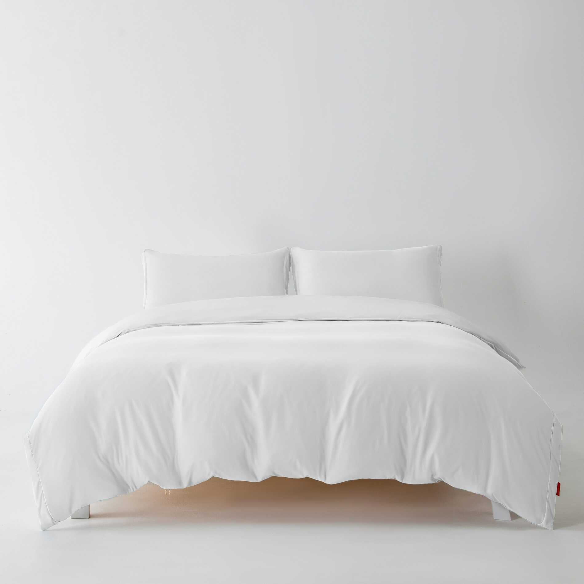 3-Sided Zipper Duvet Cover Set  · Cloud Green