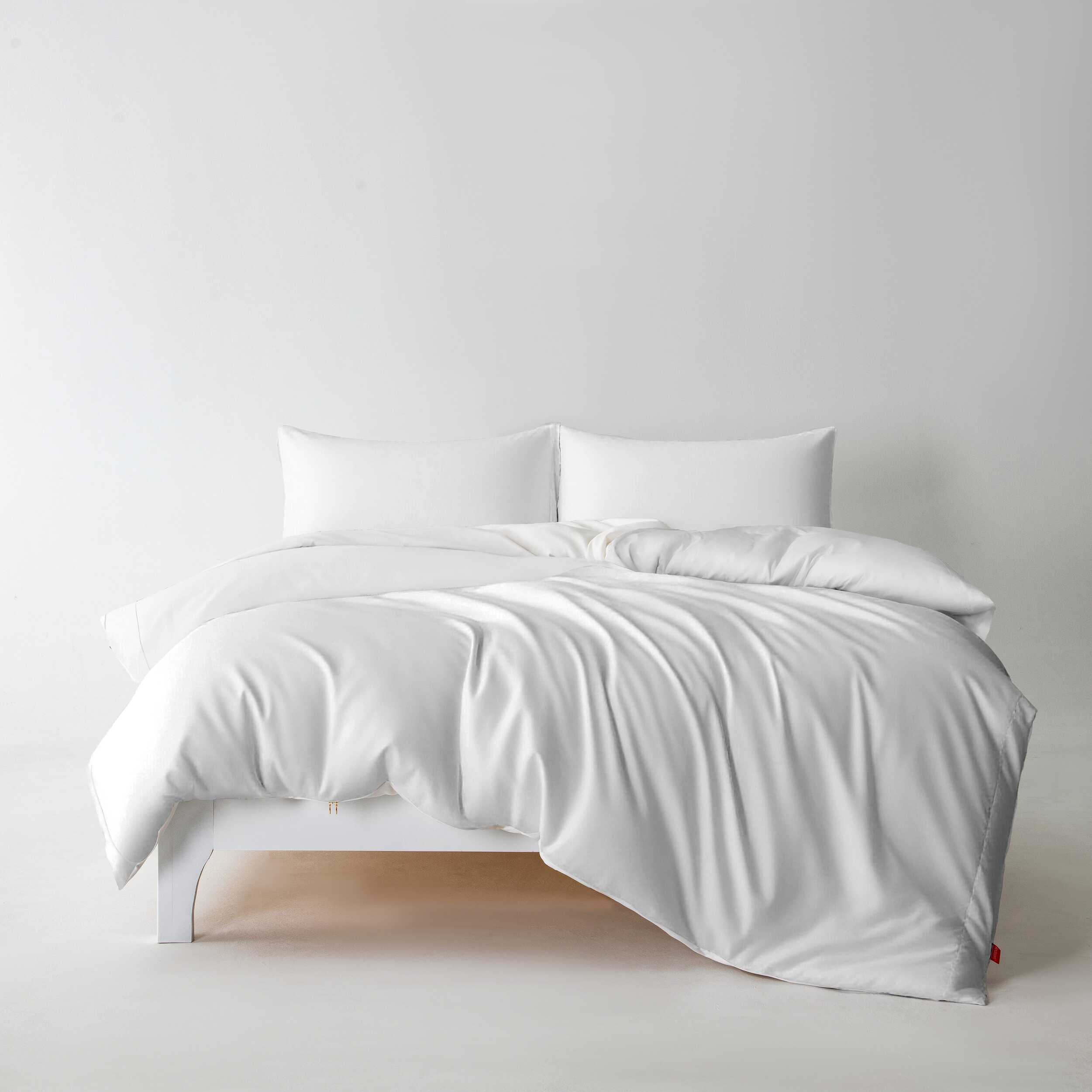 3-Sided Zipper Duvet Cover Set  · Cloud Green