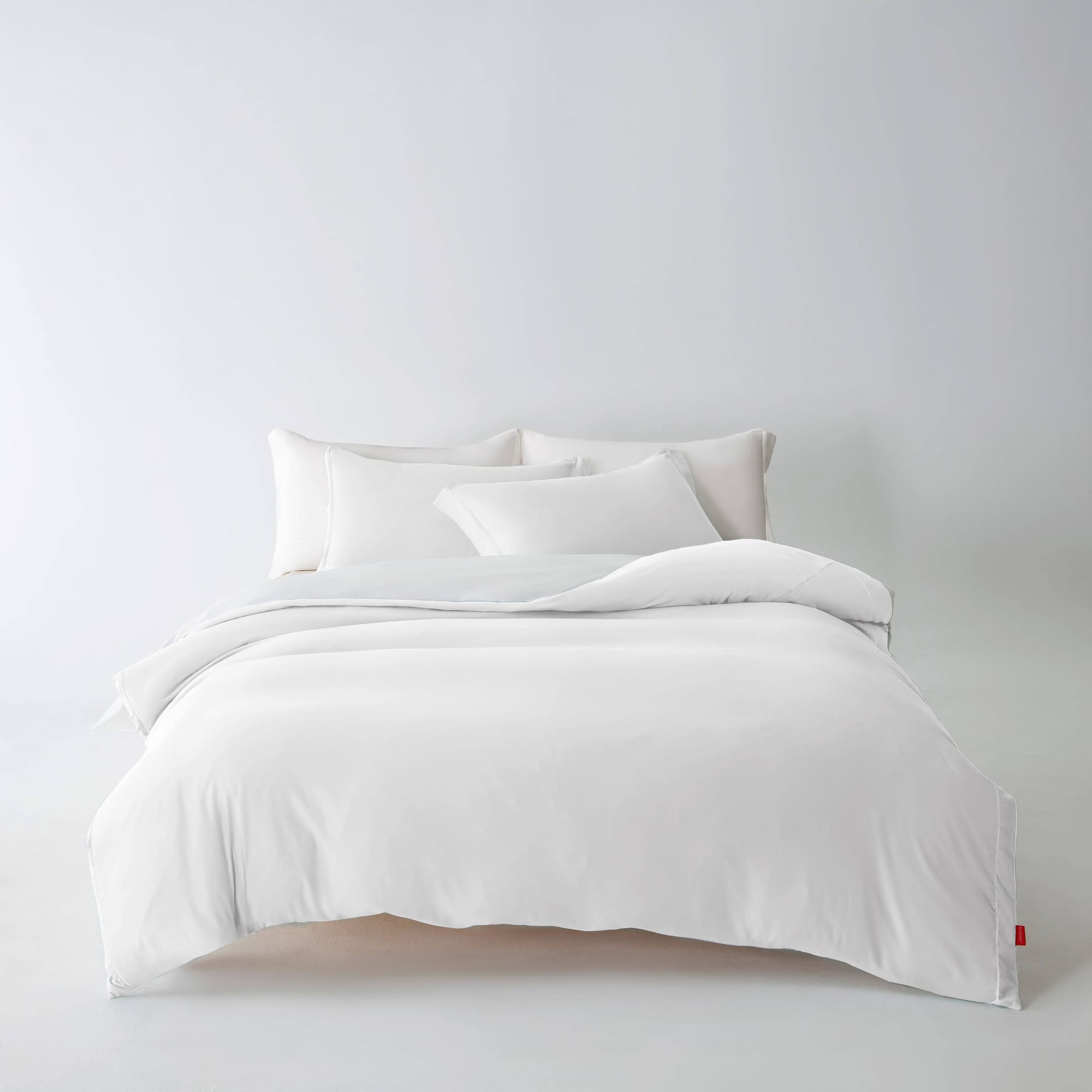 3-Sided Zipper Duvet Cover Set  · Cloud Green