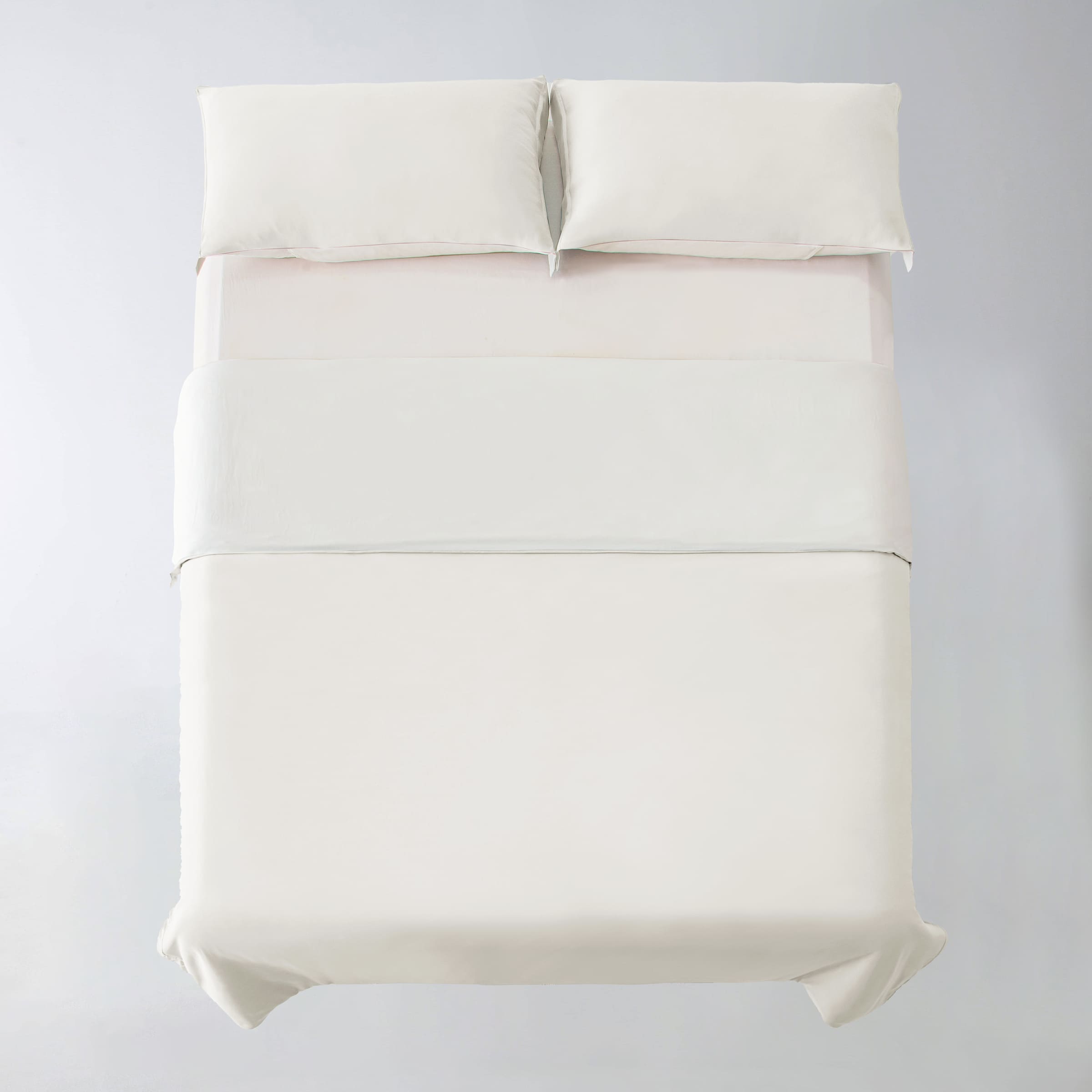3-Sided Zipper Duvet Cover Set  · Cloud Green