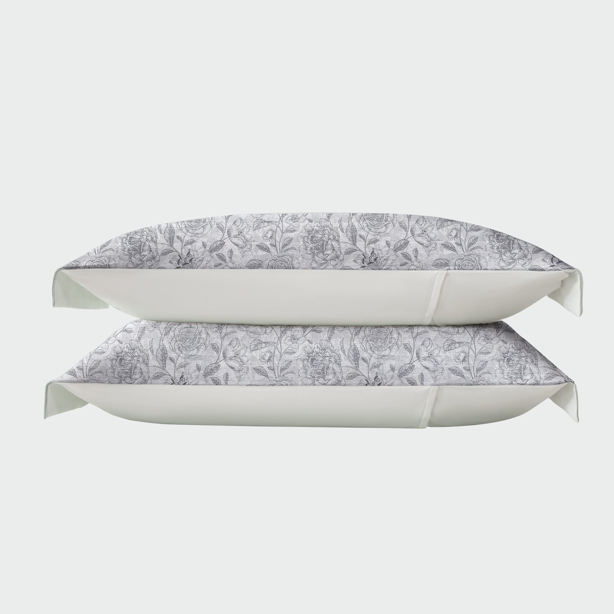 🎁 2pk Pillowcases - Grey Bloom Floral (100% off)