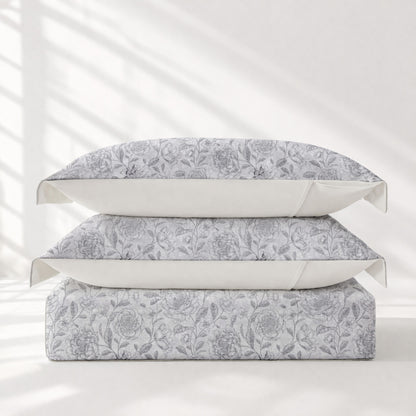 3 pc Redssen duvet cover set includes 1 duvet cover with 2 pillowcases