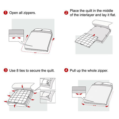 Redssen 2025 First-of-its-kind Smart Zipper Duvet Cover Set