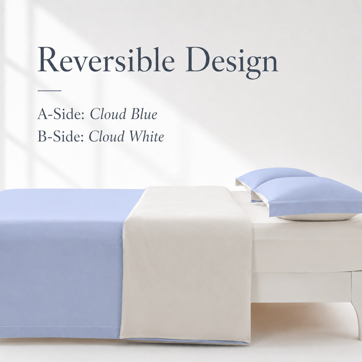 Cloud Blue Zipped Duvet Cover